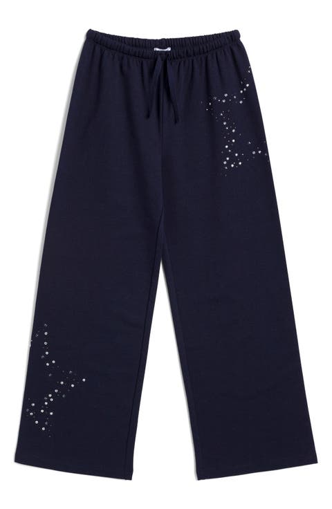 Kids' Rhinestone Star Sweatpants