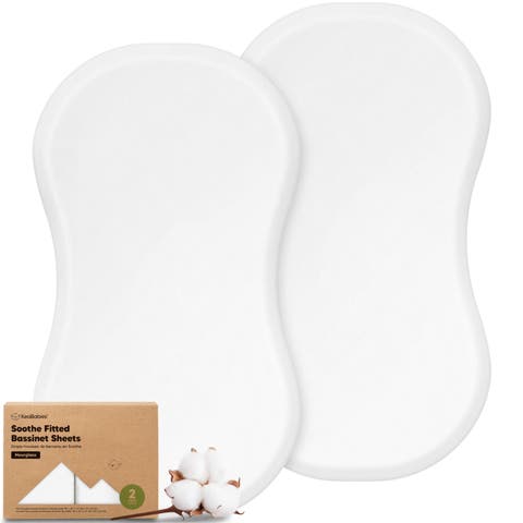 2-Pack Soothe Fitted Bassinet Sheets (Halo)