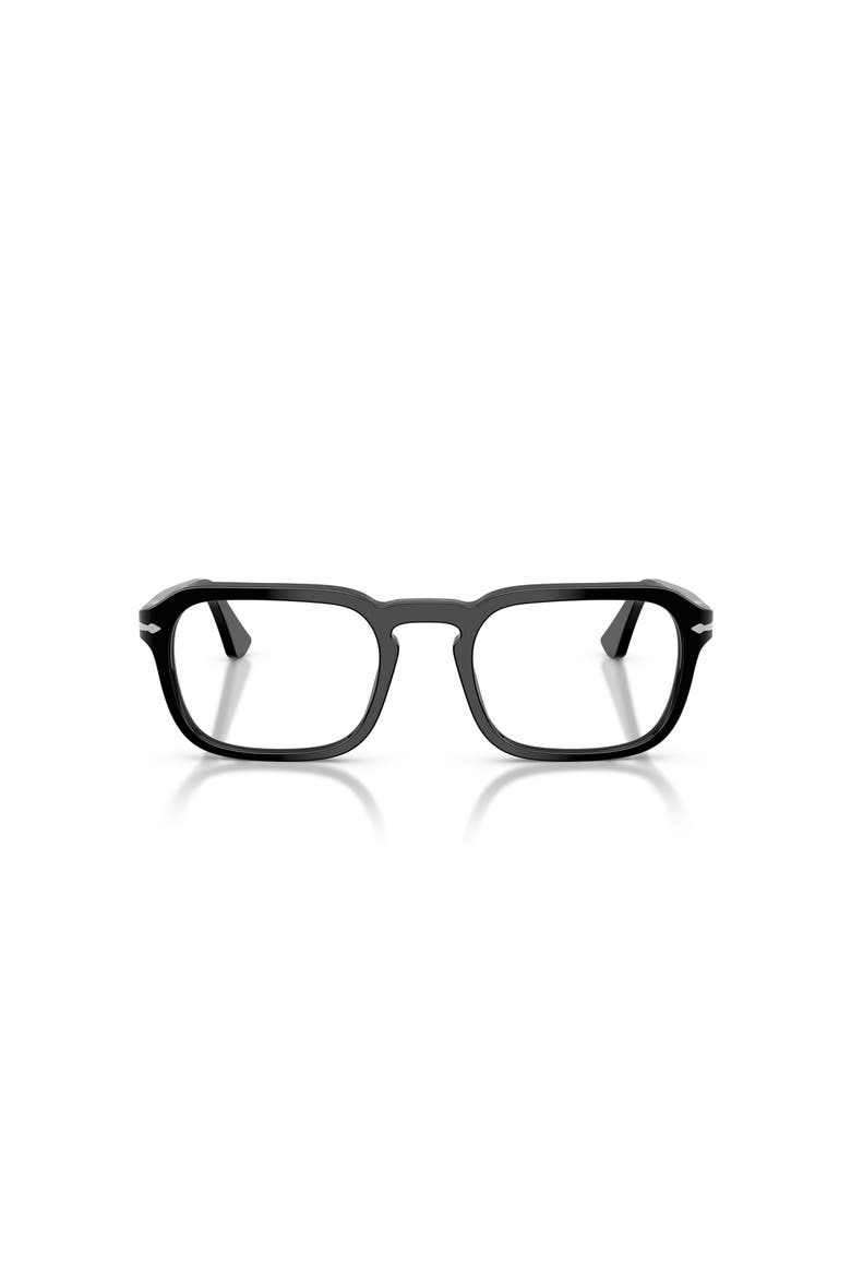 52mm Square optical glasses, Alternate, color, Black