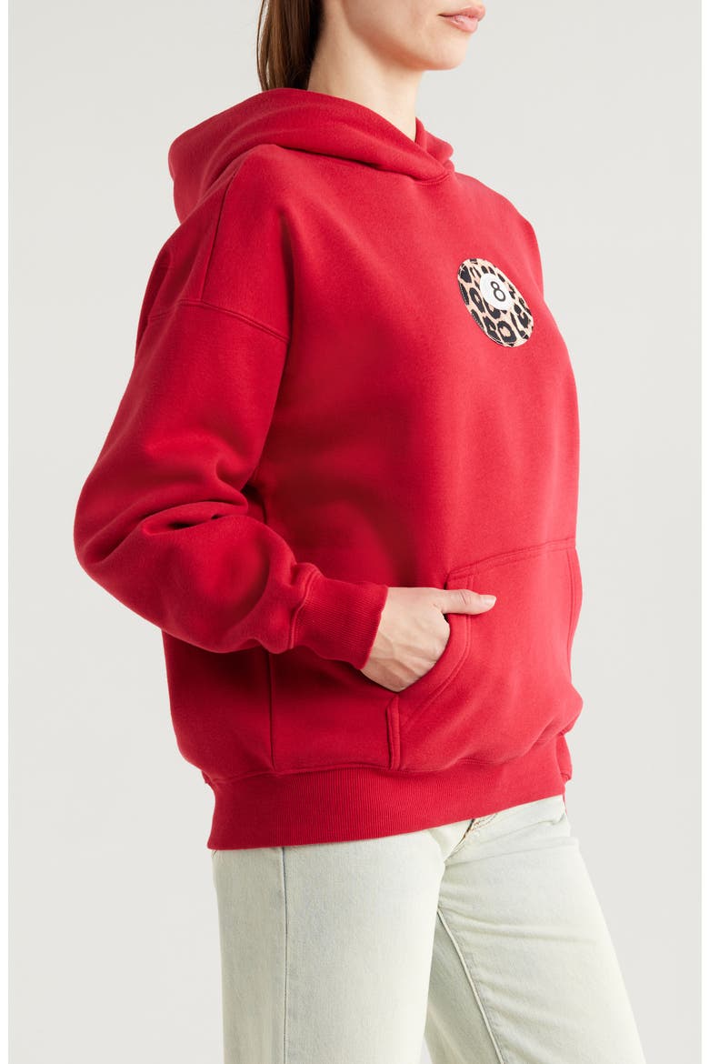 8-Ball Appliqué Graphic Hoodie, Alternate, color, RED