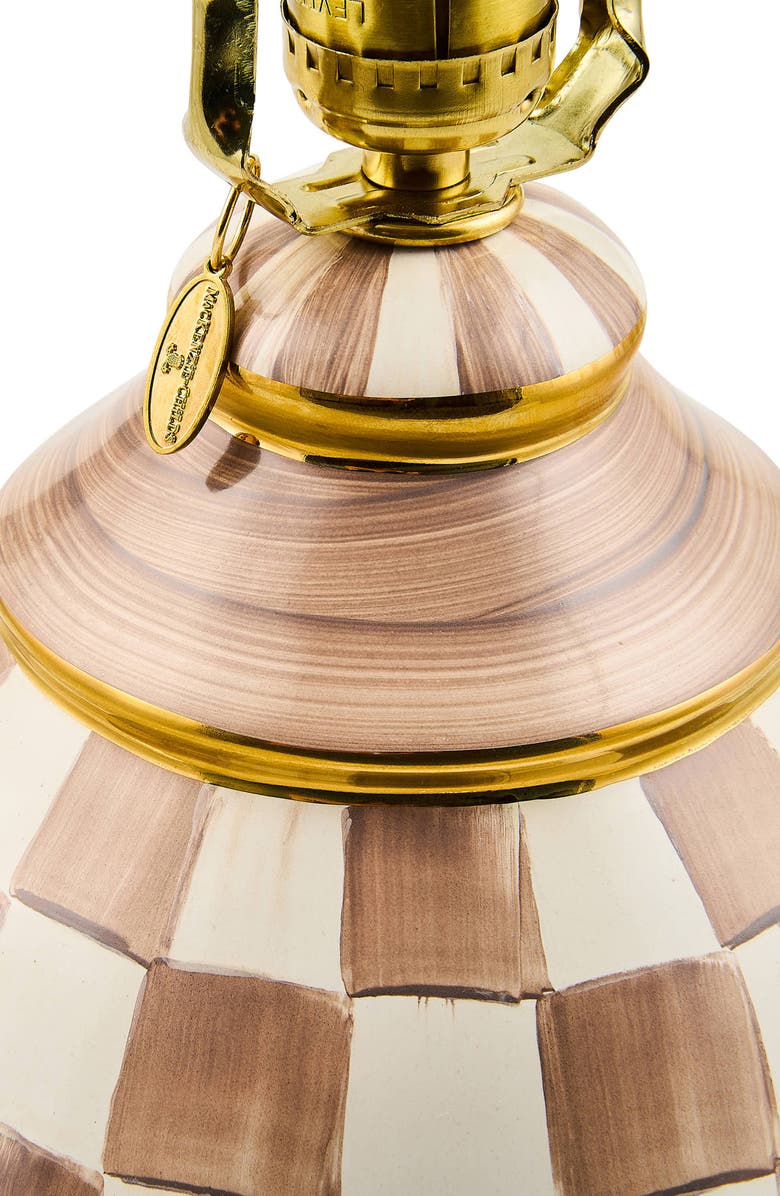 MACKENZIE CHILDS Mocha Check Globe Lamp, Alternate, color, Mocha
