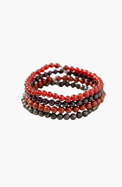 Tiny Rituals Aries Bracelet Set In Multi