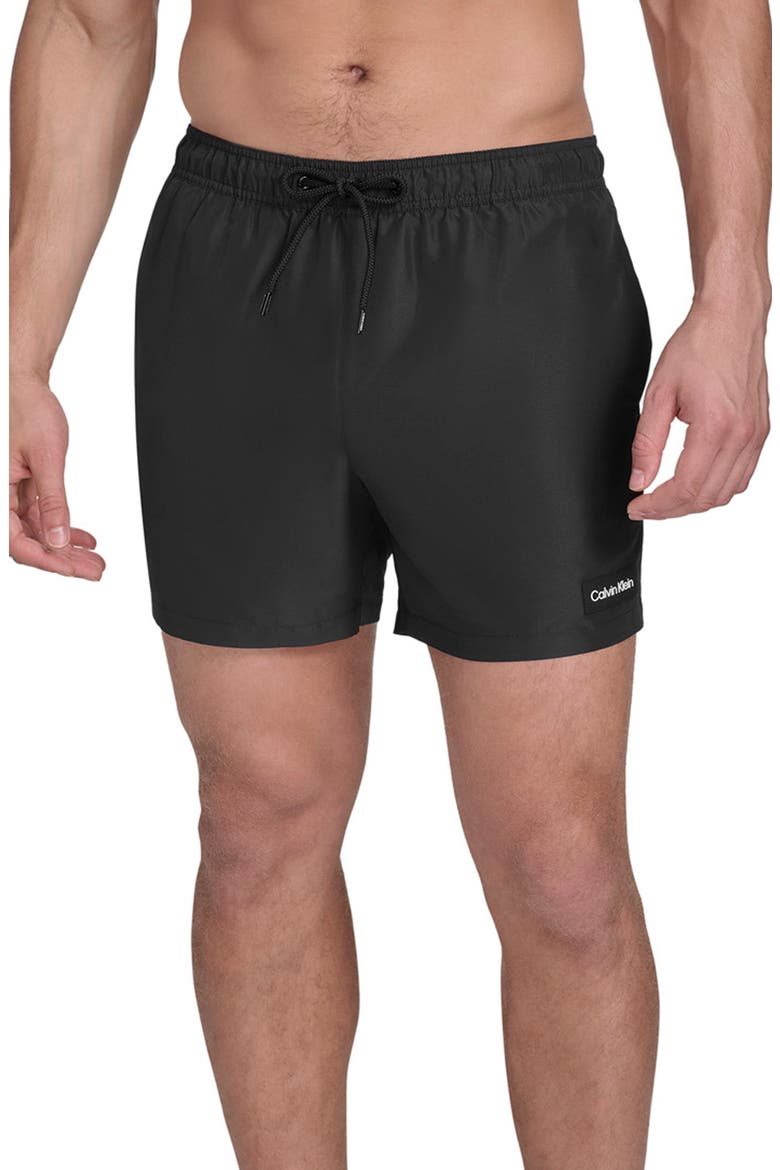 Core Volley Swim Trunks, Main, color, BLACK
