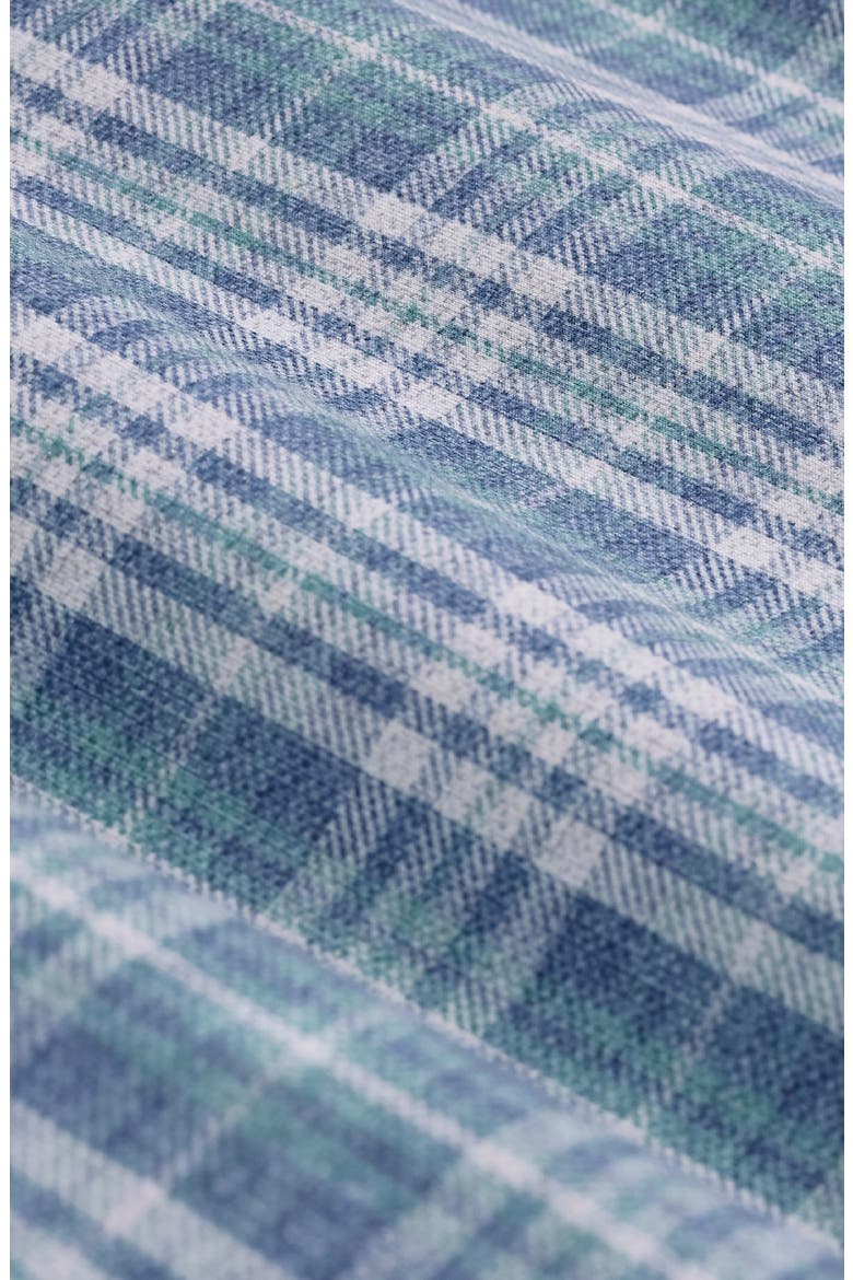 Devon OoohCotton® Plaid Button-Up Shirt, Alternate, color, TEAL