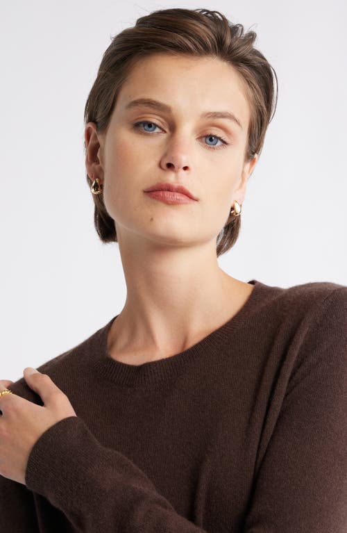 Nordstrom Crewneck Cashmere Sweater In Brown