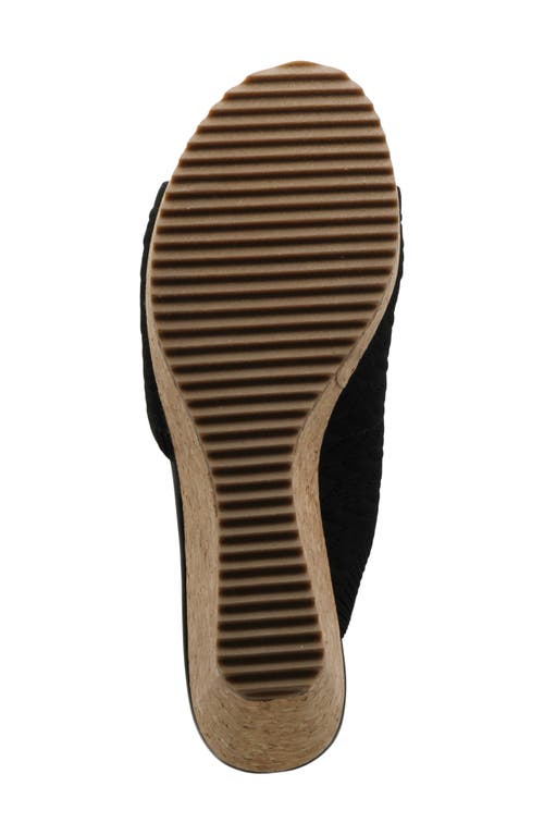 Adrienne Vittadini Cheery Wedge Sandal In Black