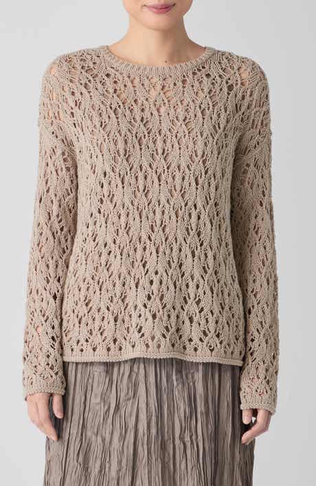 Eileen Fisher Crewneck Organic Cotton Sweater