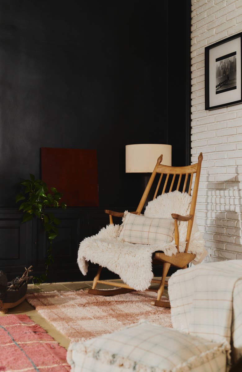 Lorena Canals Tartan Throw Blanket, Alternate, color, Blue Sage Natural