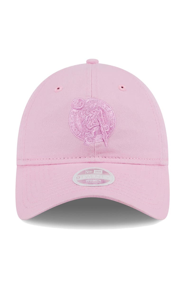 New Era Women's New Era Pink Boston Celtics Colorpack Tonal 9TWENTY Adjustable Hat, Alternate, color,