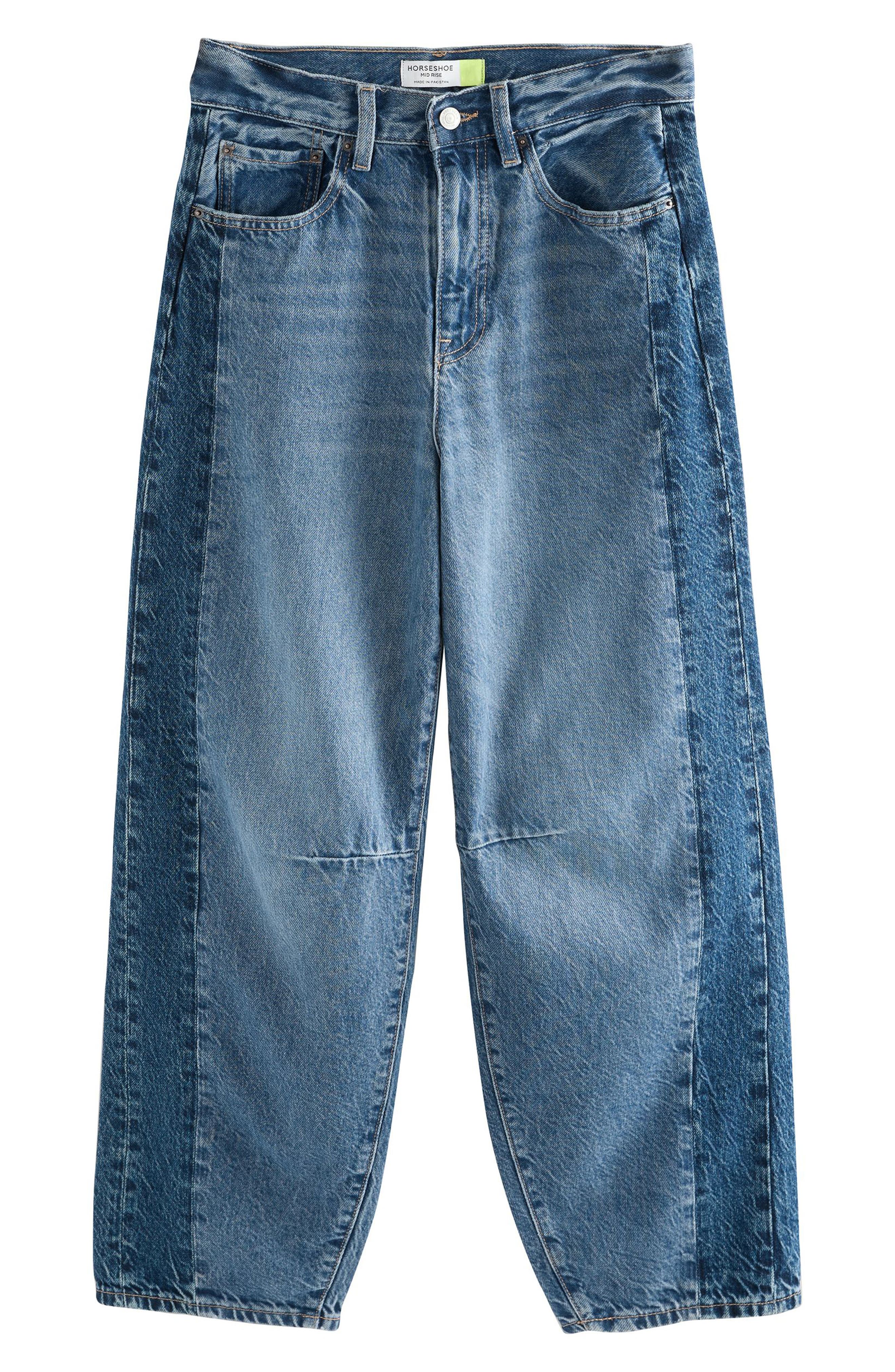Two-Tone Barrel Leg Jeans - image 2