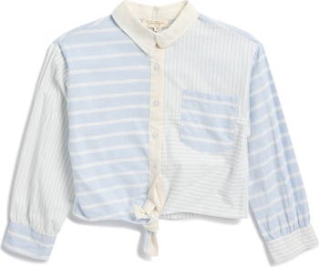 Kids' Tie Front Button-Up Shirt