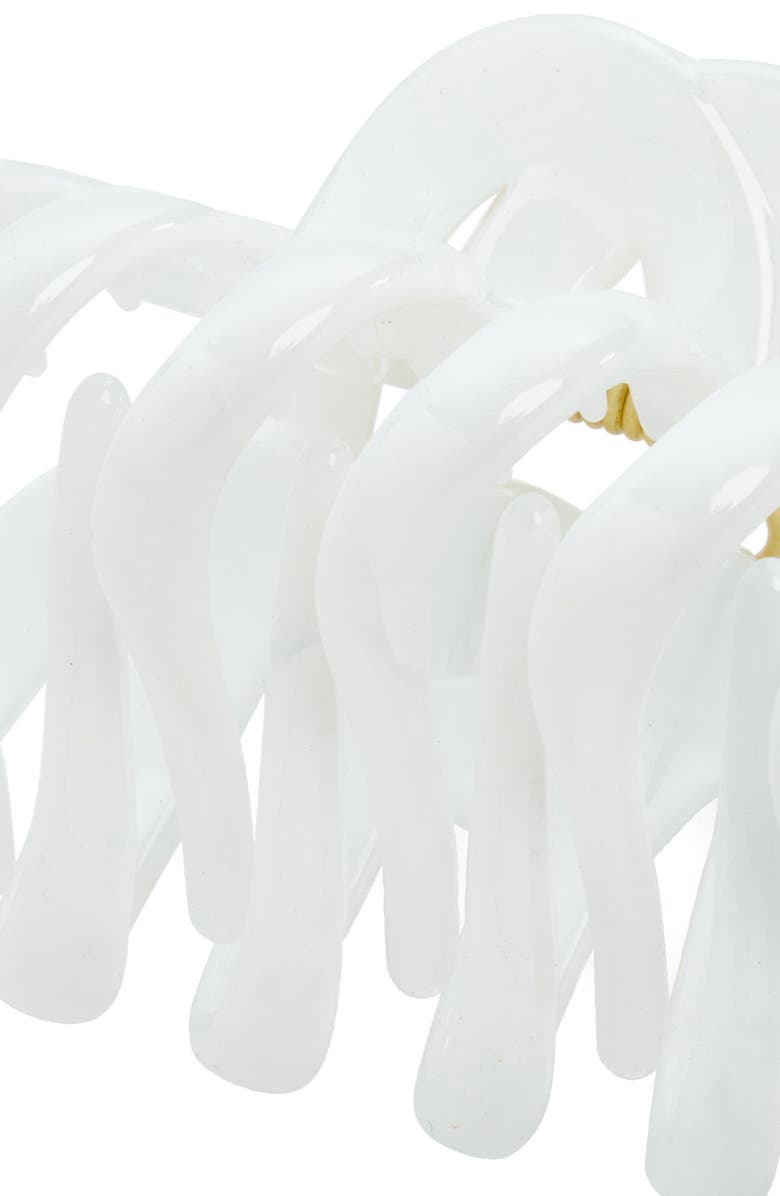 L. Erickson Odelia Claw Clip, Alternate, color, White