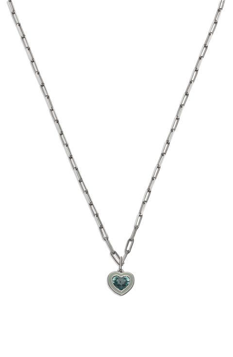 Heart Crystal Pendant Necklace
