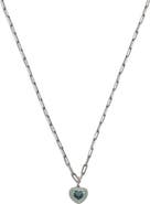 COACH Heart Crystal Pendant Necklace