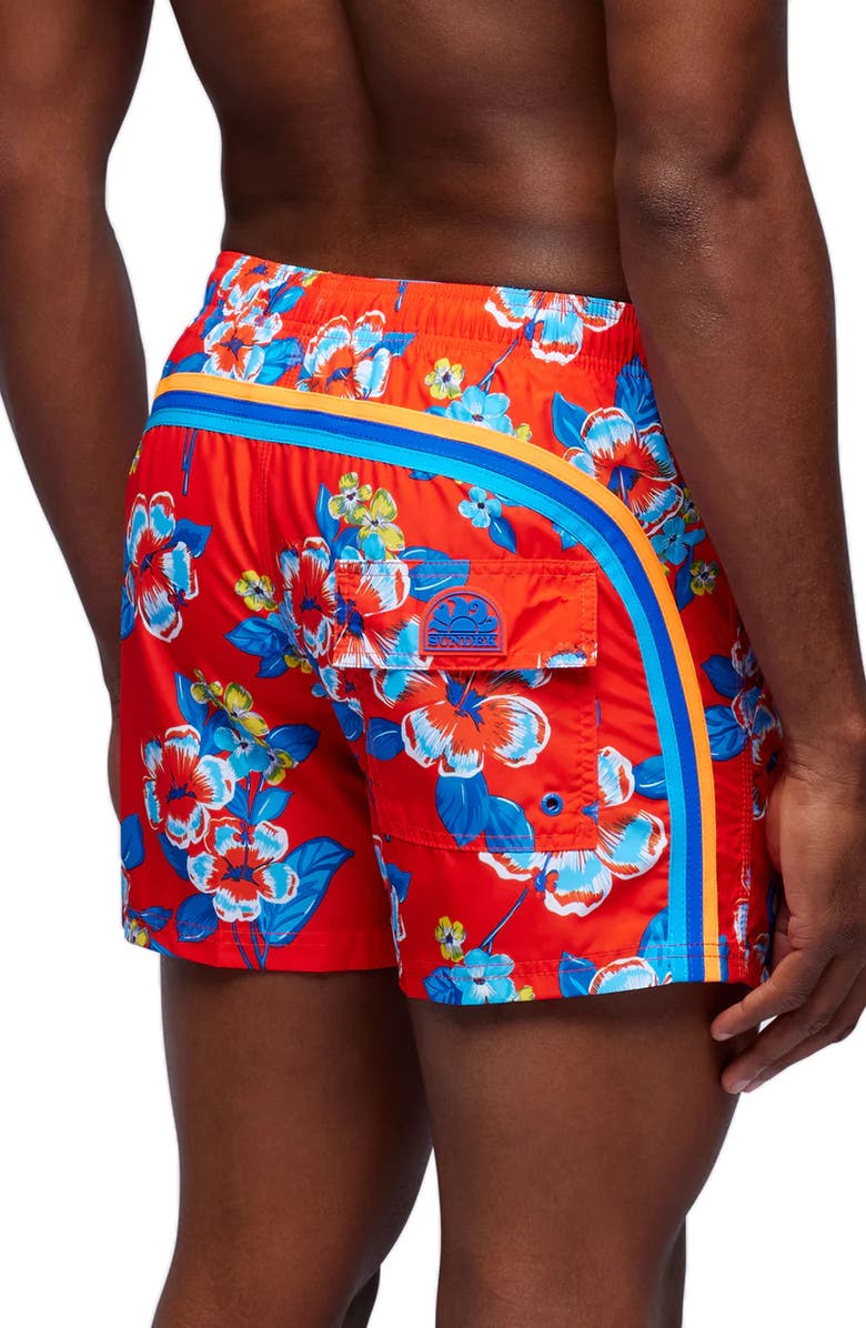 Sundek Floral Board Shorts, Alternate, color, Cheek