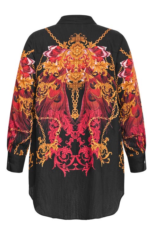 City Chic Savannah Shirt In Multi