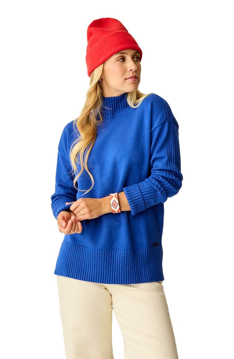 Carve Designs Woodward Sweater, Main, color, Capri Heather