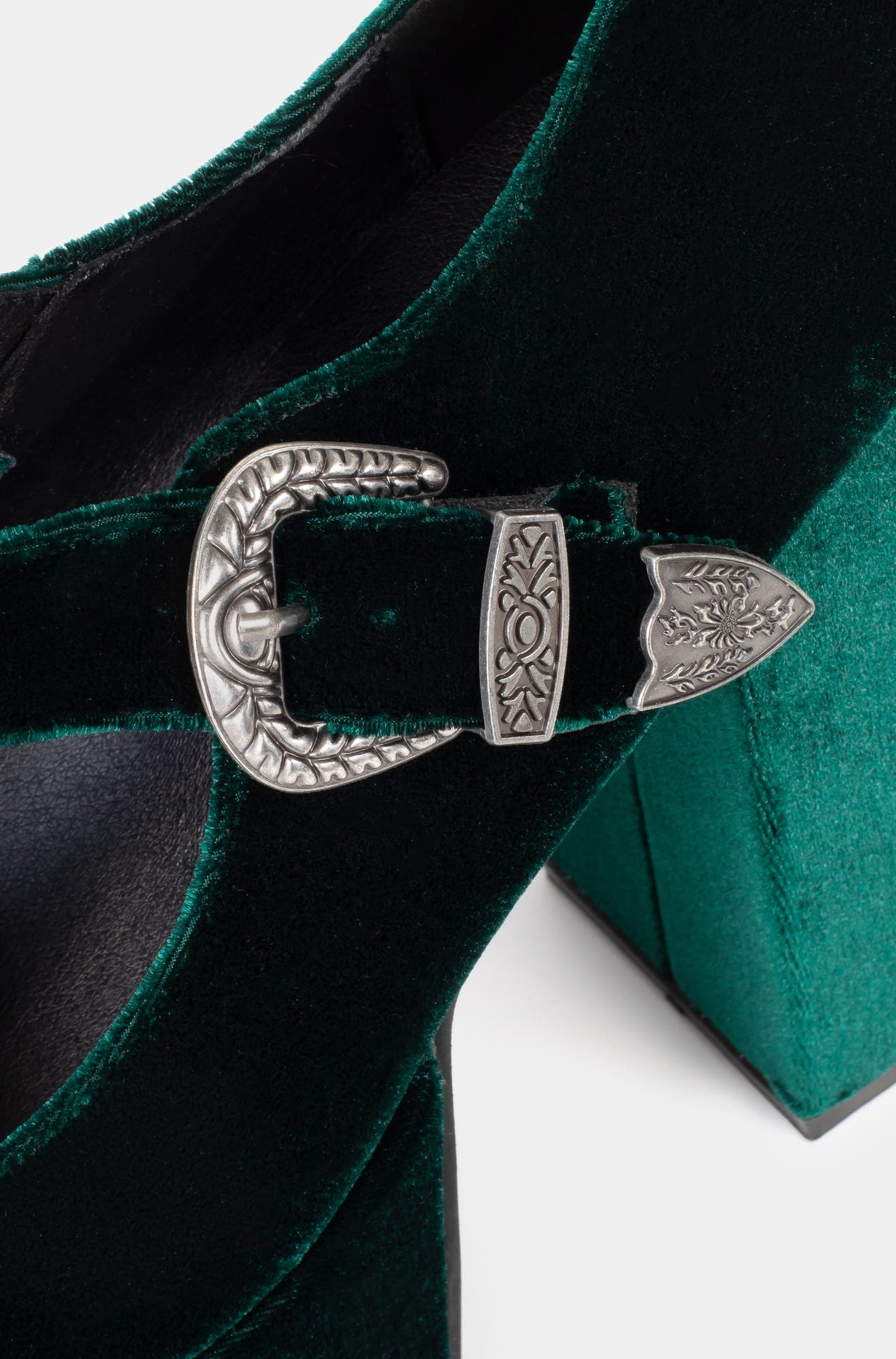 Platform Block Heel, Alternate, color, Green