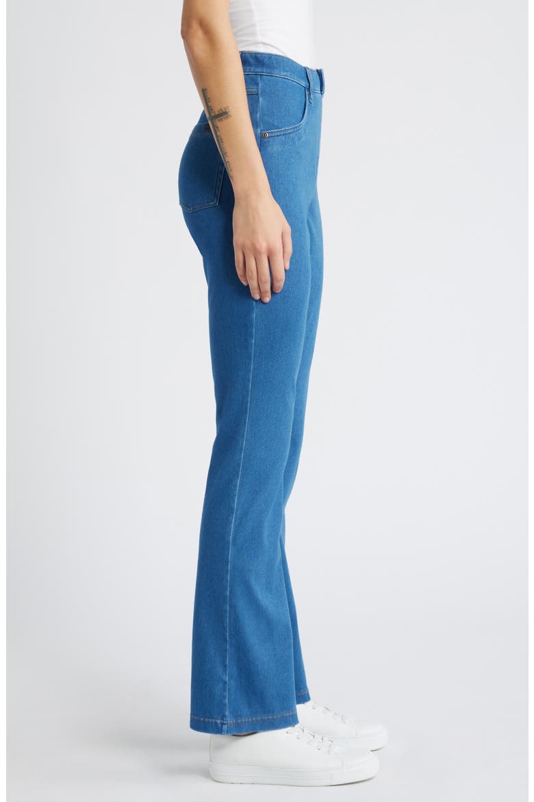 Baby Bootcut Denim Leggings, Alternate, color, MED WASH