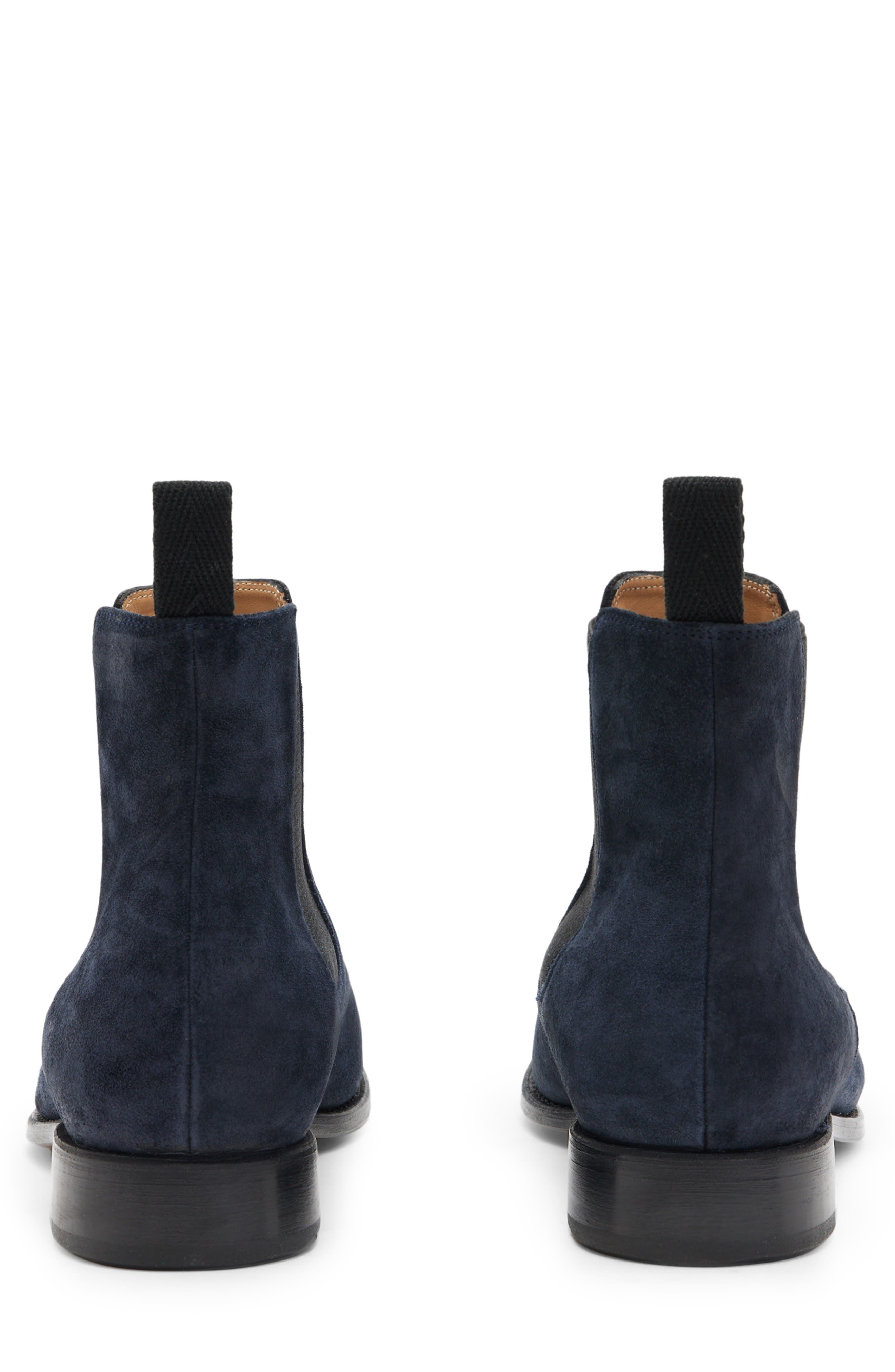 John Varvatos Amsterdam Chelsea Boot, Alternate, color, Navy