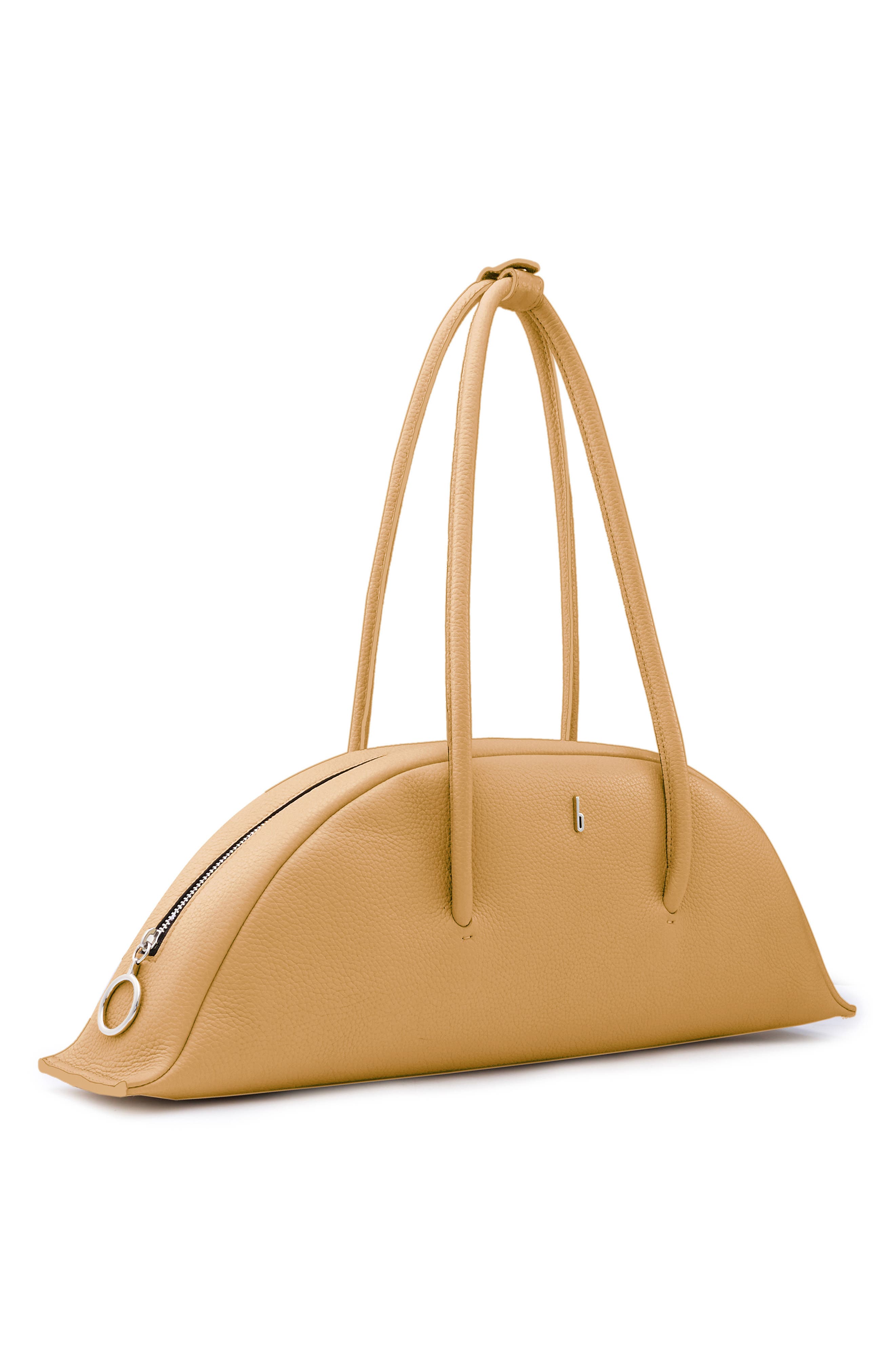 behno Laverne Leather Bowler Bag, Alternate, color, Bisque