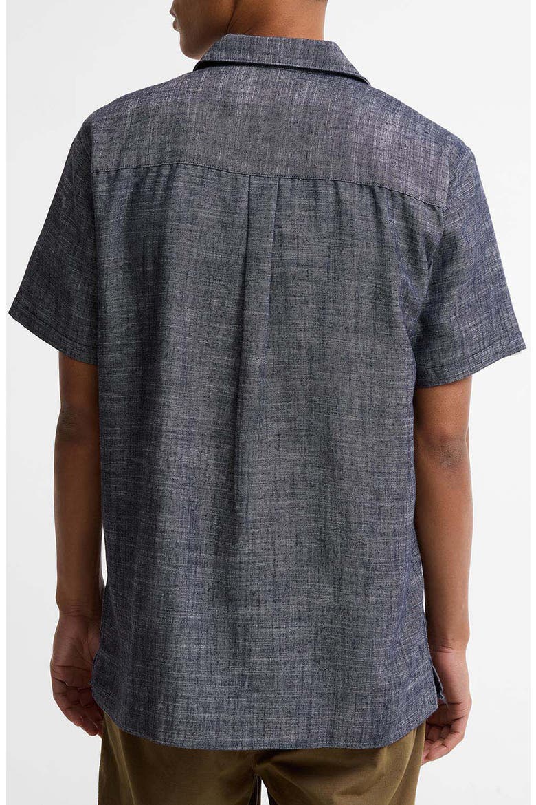 Bowston Slub Camp Shirt, Alternate, color, DARK NAVY
