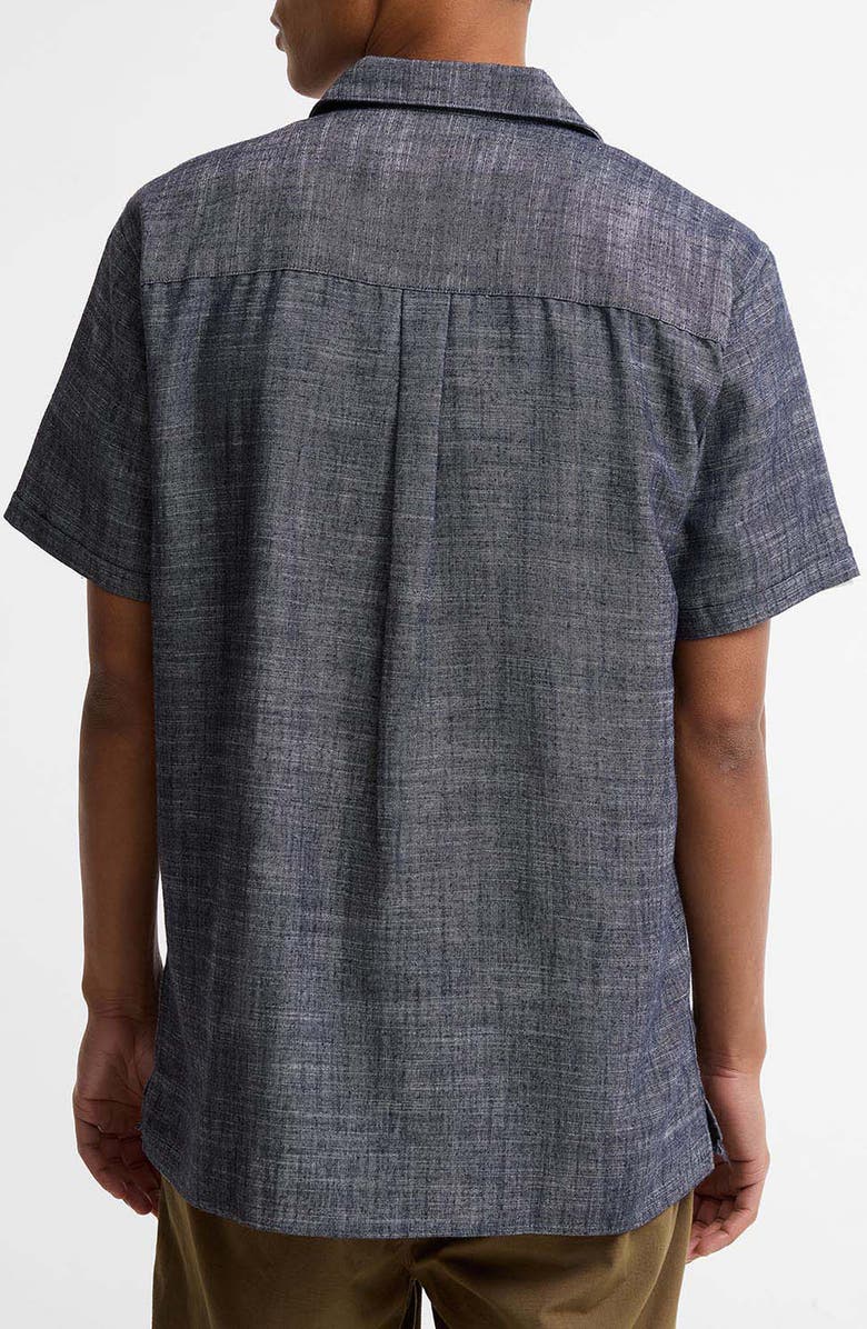 Barbour Bowston Slub Camp Shirt, Alternate, color, Dark Navy