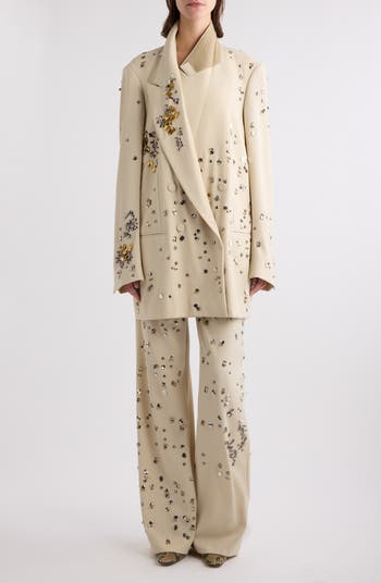 【Dries Van Noten】ブリンク ビス ダブルブレストブレザー Dries Van Noten Blink Embellished Double Breasted Wool