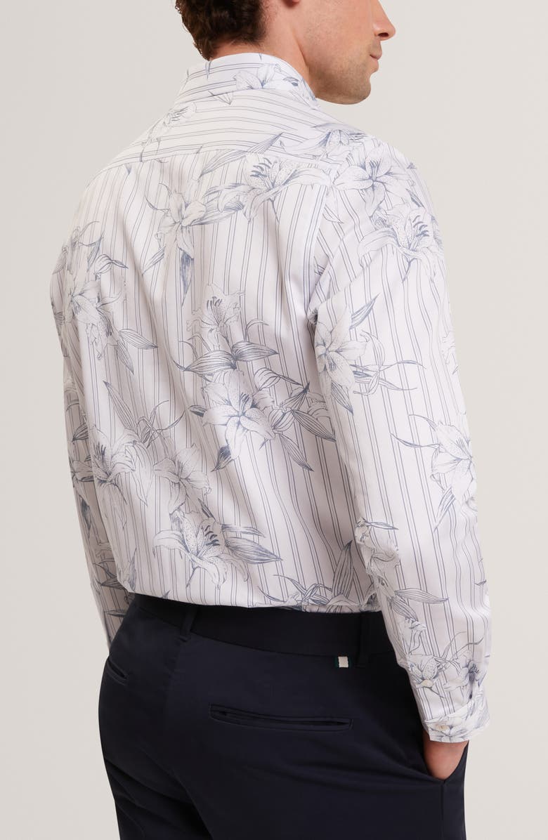 Ted Baker Cipher Long Sleeve Regular Fit Button-Up Shirt, Alternate, color, Light-Blue