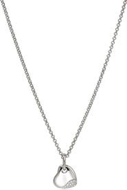 John Hardy Pebble Heart Pavé Diamond Short Pendant Necklace
