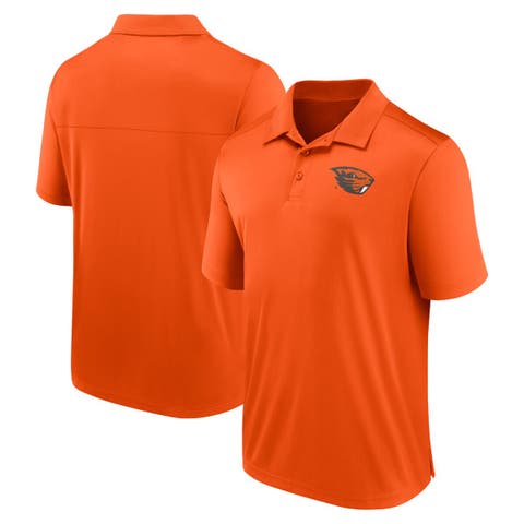 Men's Fanatics Branded Orange Oregon State Beavers Left Side Block Polo