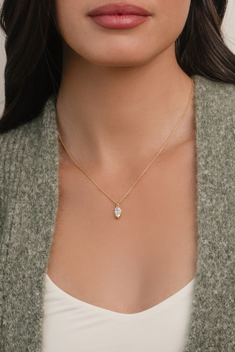 Windsor Necklace, Alternate, color, Gold