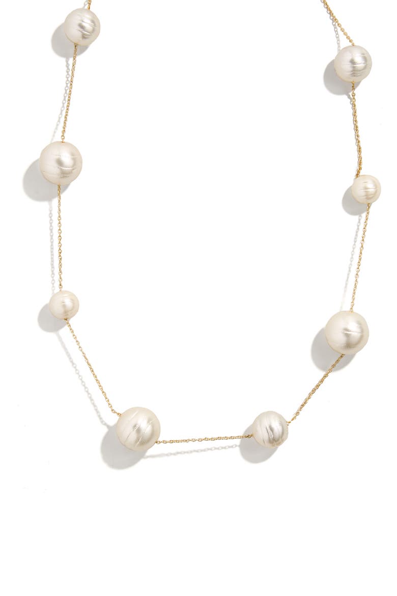 Match with Mama Imitation Pearl Necklace, Alternate, color, PEARL