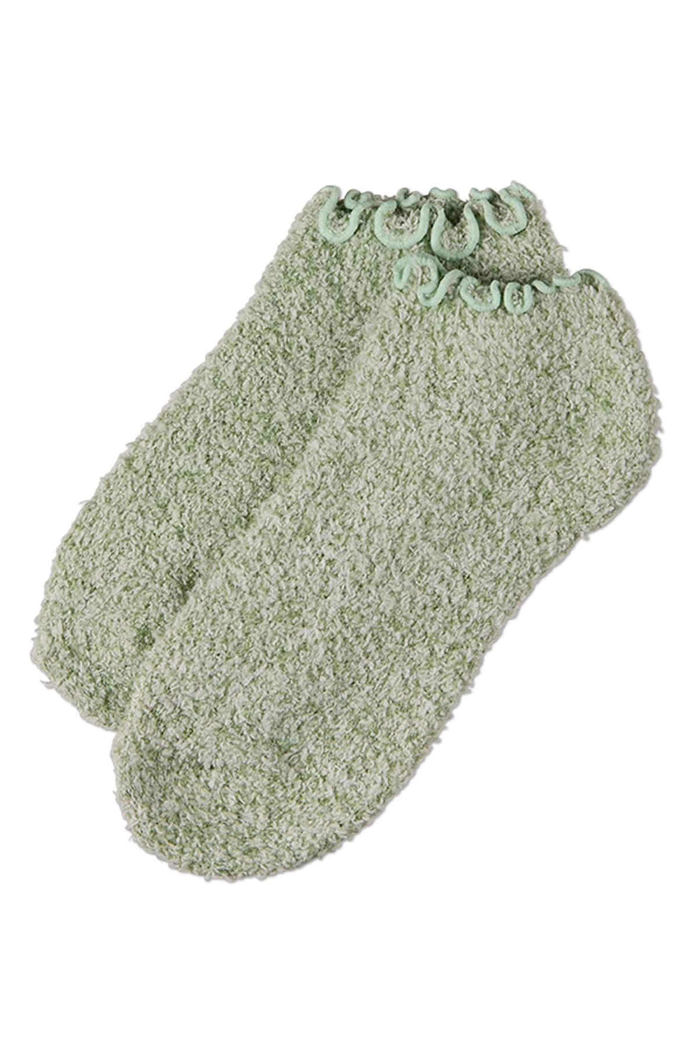 Buttersoft Plus Scalloped Edge Ankle Socks, Alternate, color, MINT