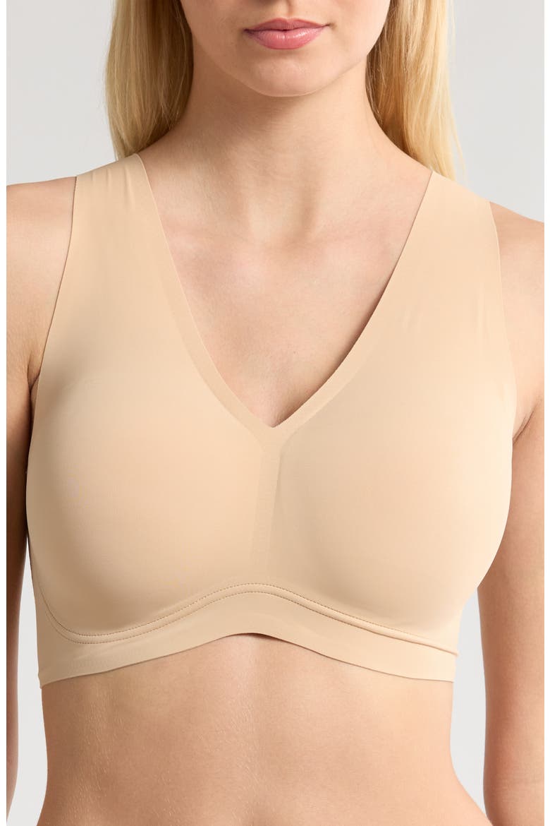 True Body Lift Full V-Neck Bralette, Main, color, DESERT
