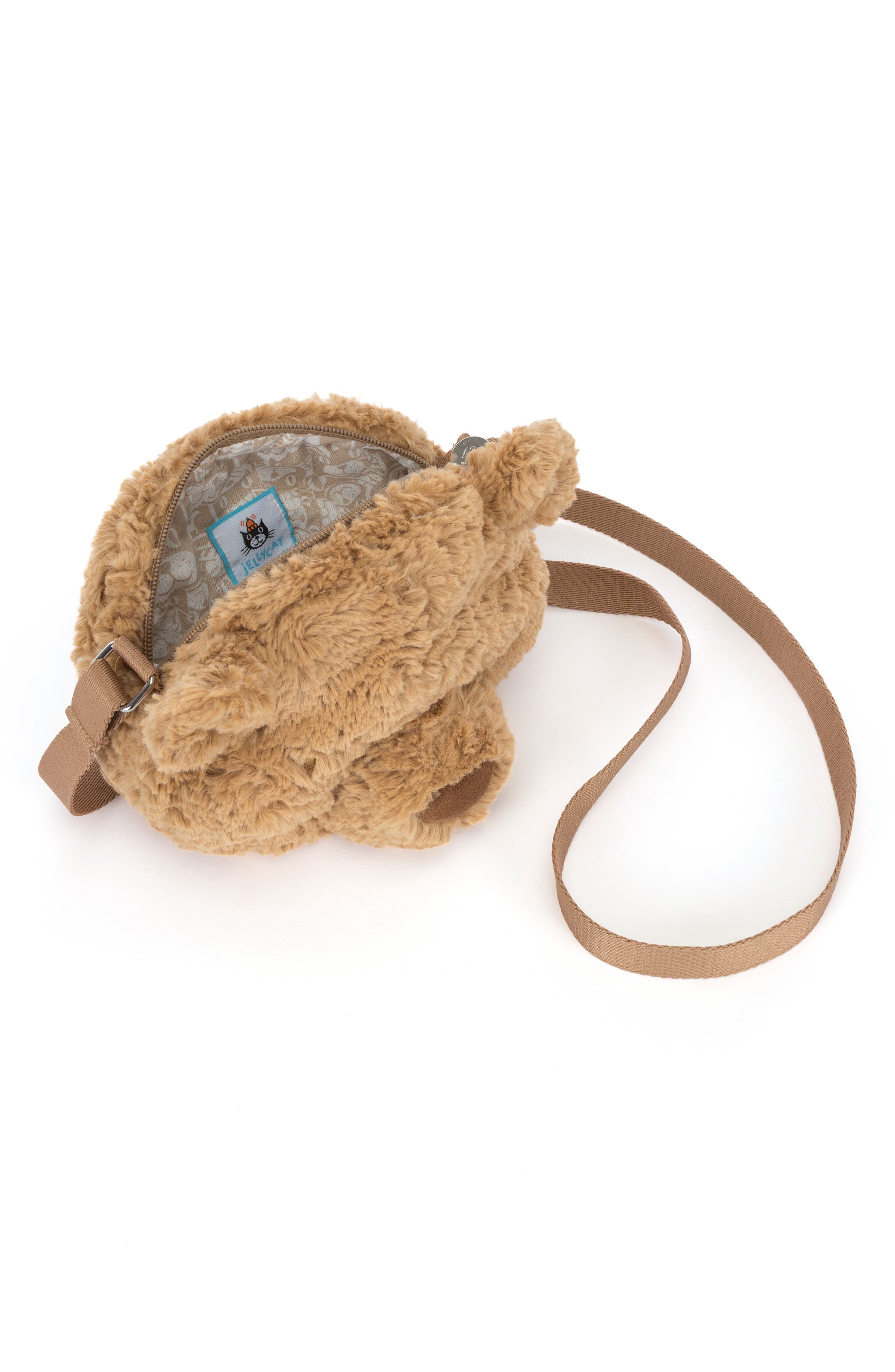 Bartholomew Bear Shoulder Bag, Alternate, color, BROWN