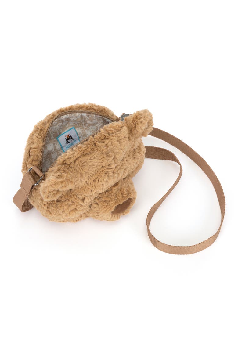 Kids' Bartholomew Bear Plushie Shoulder Bag, Alternate, color, BROWN