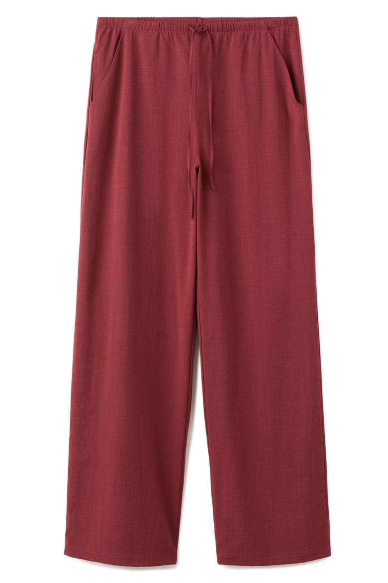 Drawstring Pants, Alternate, color, RED