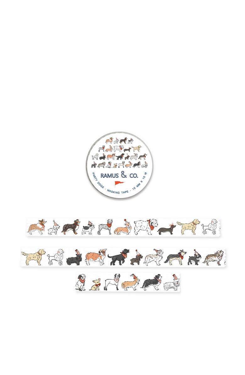 Ramus & Co Illustrated Masking Tape - 3ct Rolls, Assorted Rolls, Alternate, color, Multi-Pack