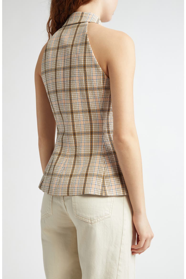 Orlinda Plaid Seersucker Vest, Alternate, color, DARK STONE MULTI