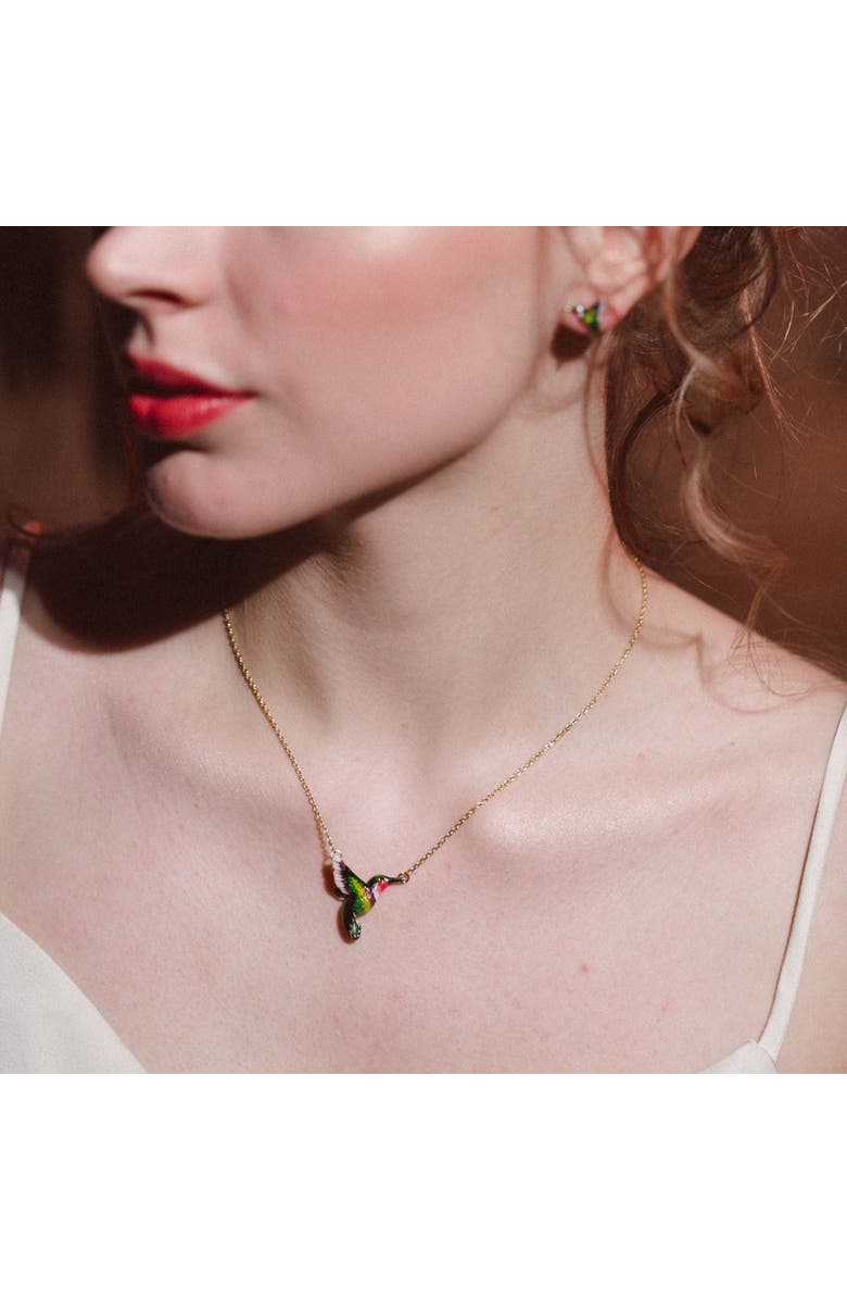 Bill Skinner Studio Hummingbird Pendant, Alternate, color, Hummingbird