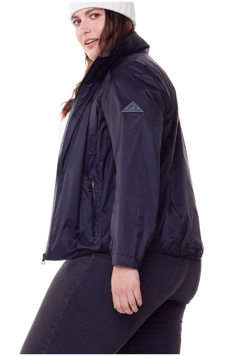 Alpine North PELLY PLUS SIZE - Recycled Ultralight Windshell Jacket, Main, color, Black