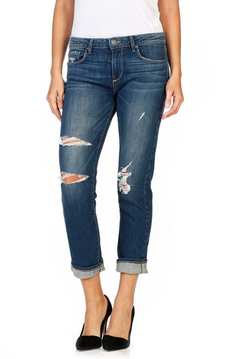 Brigitte Crop Boyfriend Jeans (Lala Destructed) (Nordstrom Exclusive)