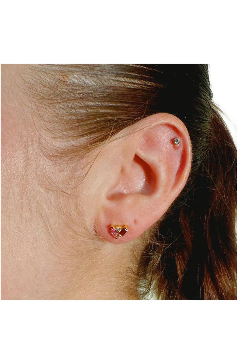 Little Sky Stone Seraphina Celeste Stud Earrings, Alternate, color, Ruby / Pink