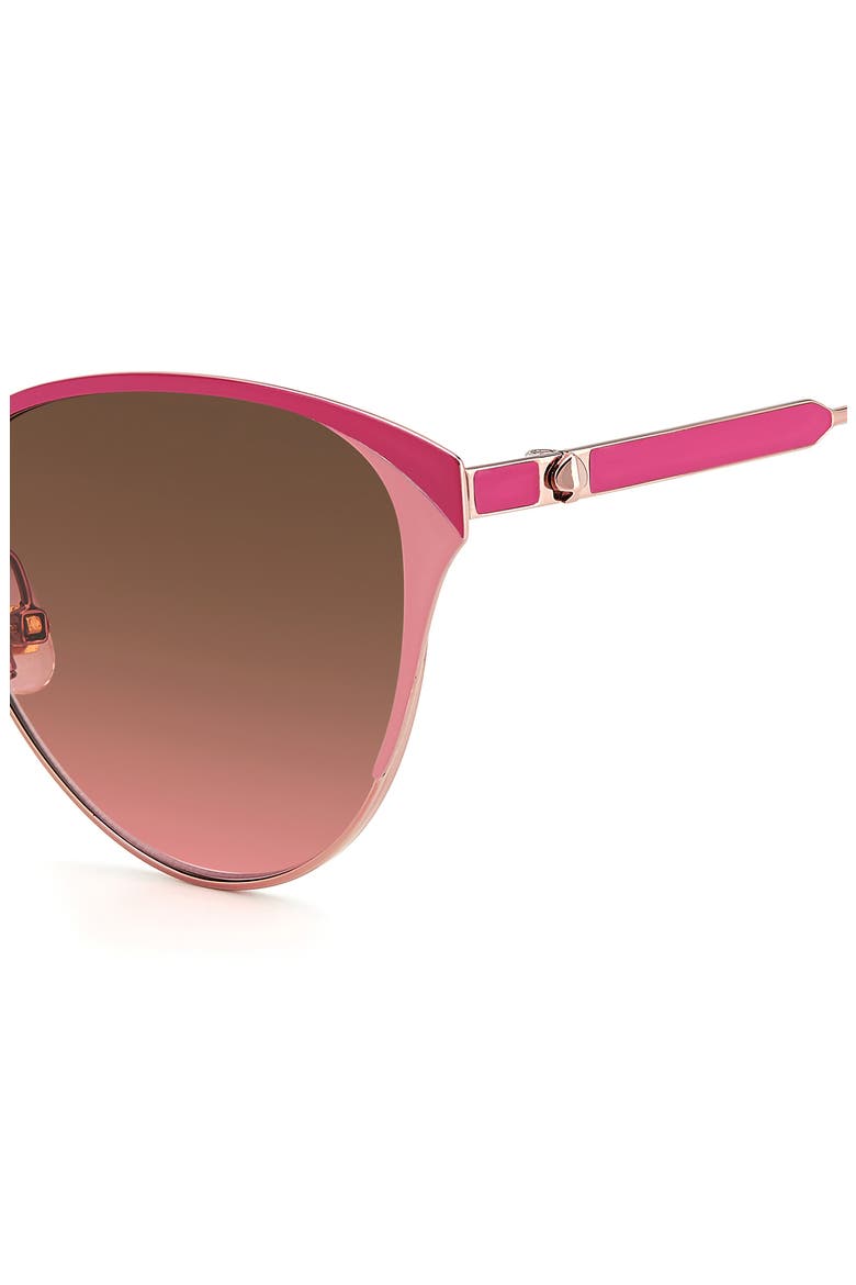 ianna 56mm gradient cat eye sunglasses, Alternate, color, ROSE GOLD