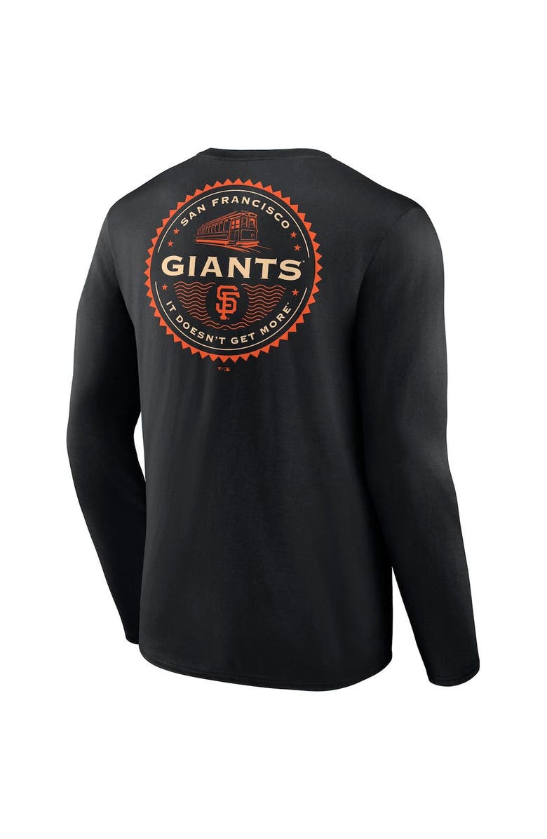 FANATICS Men's Fanatics Branded Black San Francisco Giants It Doesn't Get More Hometown Collection Long Sleeve T-Shirt, Alternate, color, 