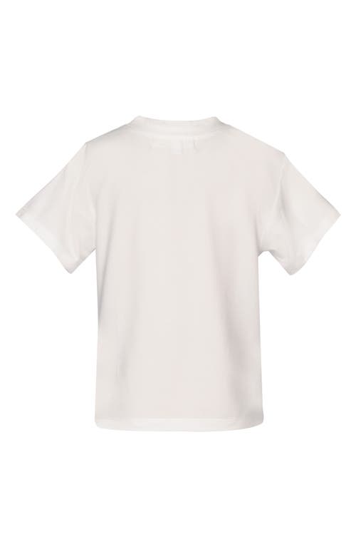 Shop Baby Sara Kids' Ballerina Graphic T-shirt In White Multi