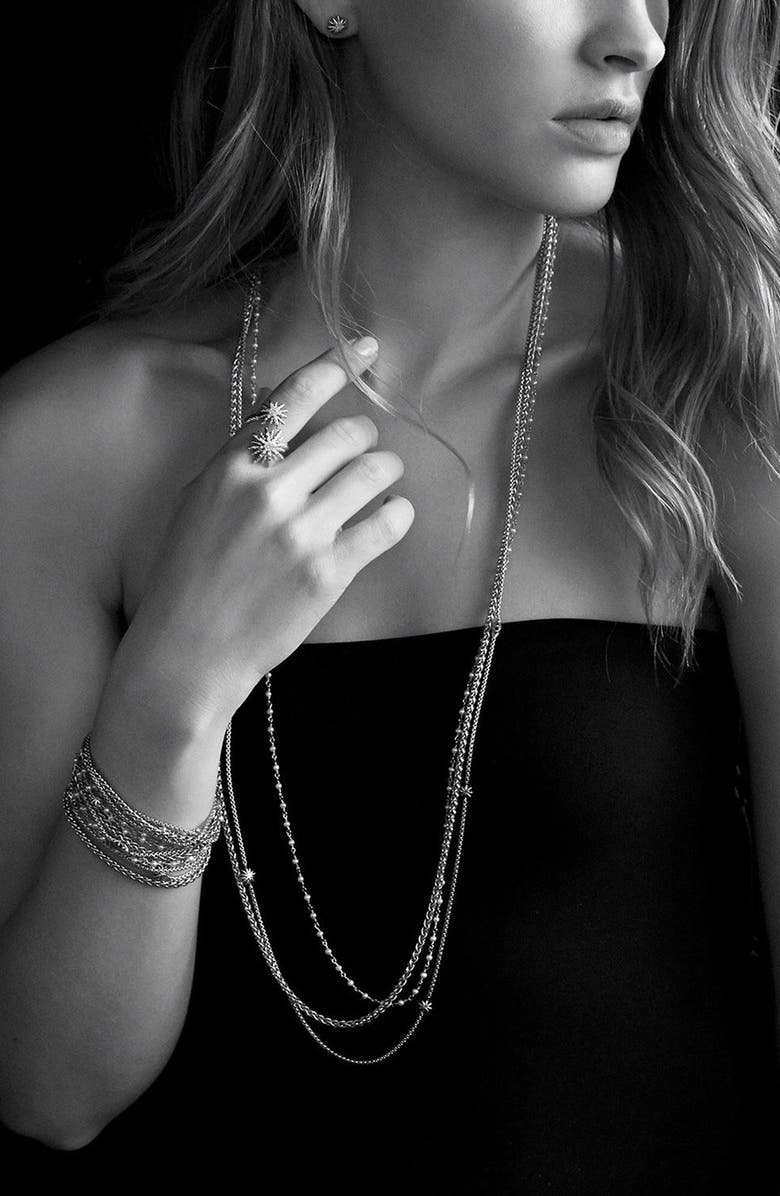 David Yurman Starburst Earrings with Diamonds, Alternate, color, 