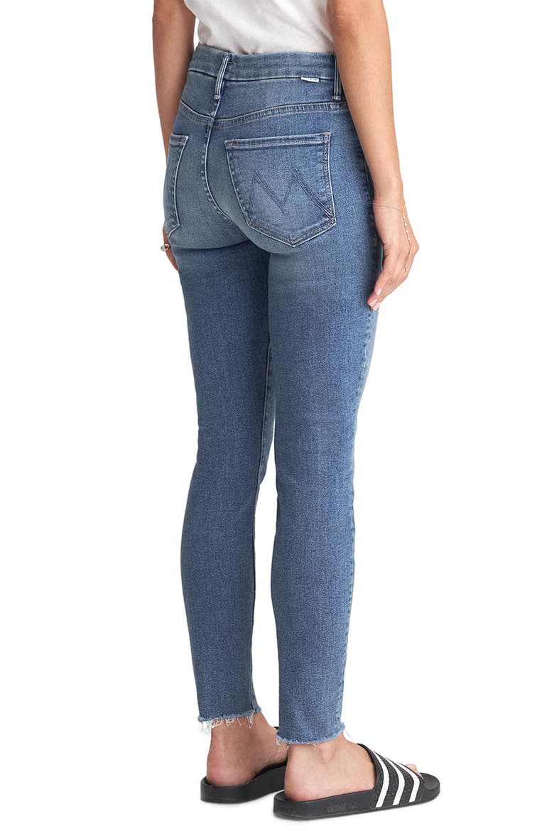 The Looker High Waist Frayed Ankle Skinny Jeans, Alternate, color, HOP ON HOP OFF