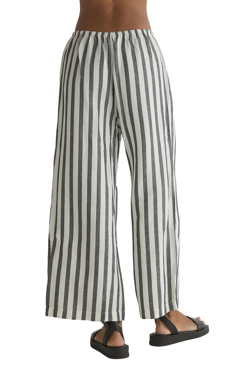 Bella Dahl Drawstring Linen Blend Ankle Wide Leg Pants, Alternate, color, 